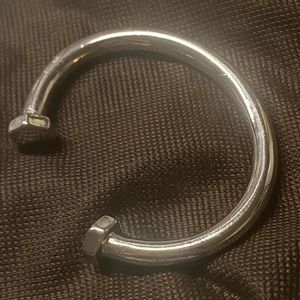 Silver Shiny Hardware Inspired Bangle
